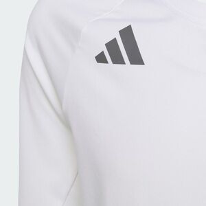 Adidas White and Black Long Sleeve Top